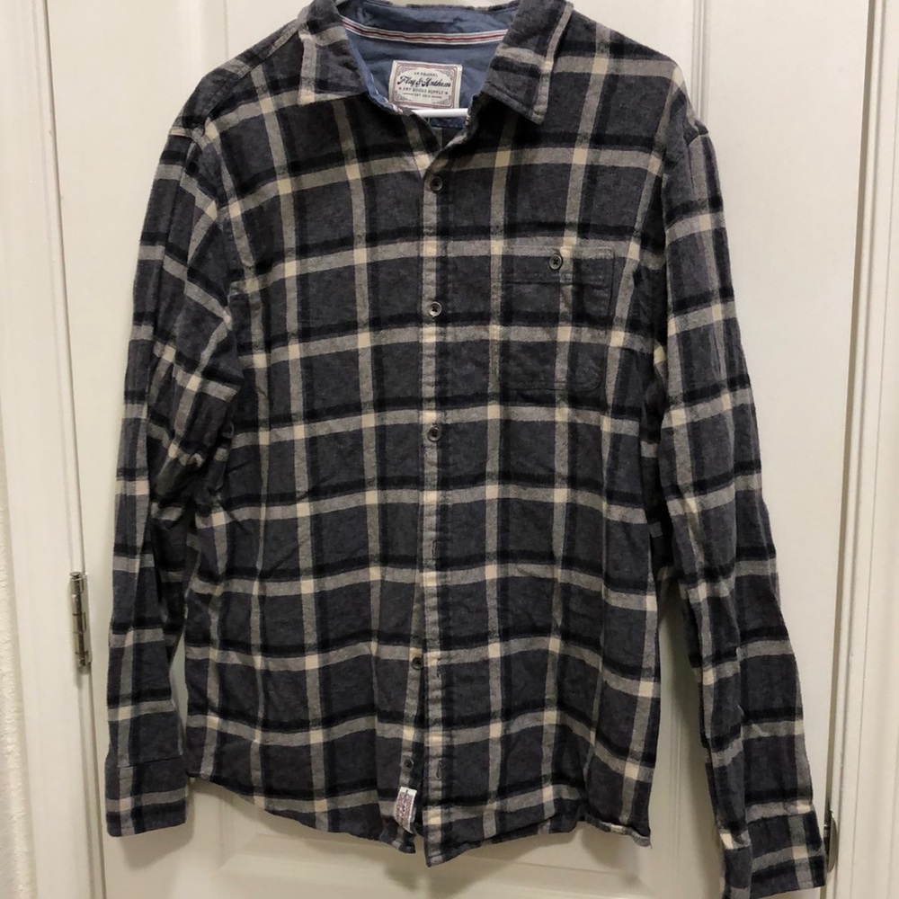 Flag & Anthem Button Down Long Sleeve Shirt